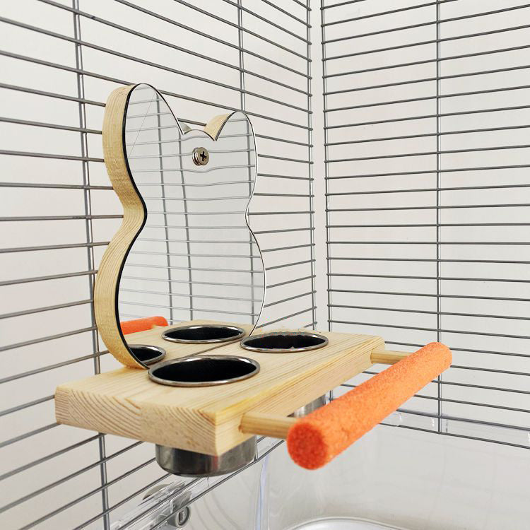 Support de miroir pour perroquet