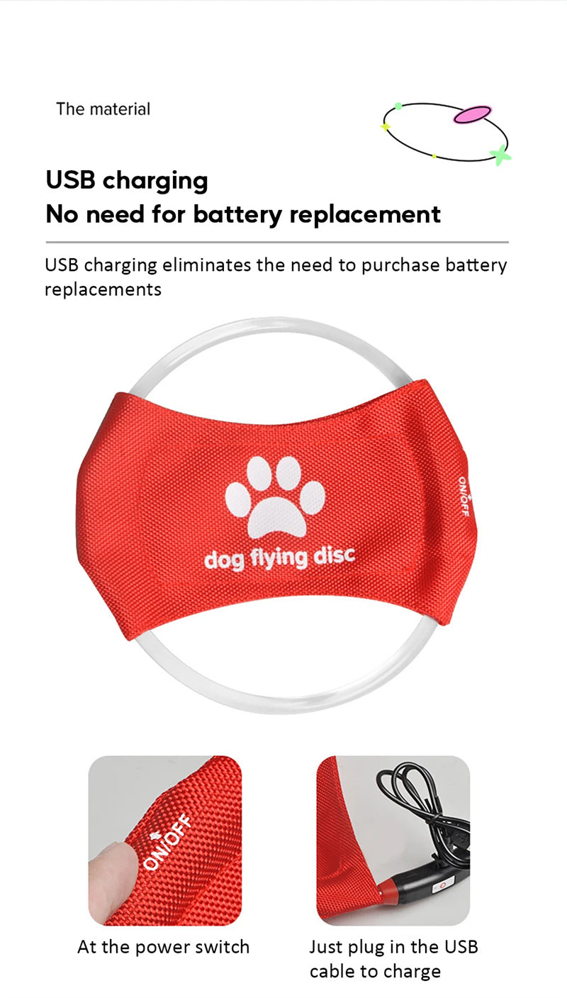 GlowFetch Illuminated Dog Disc
