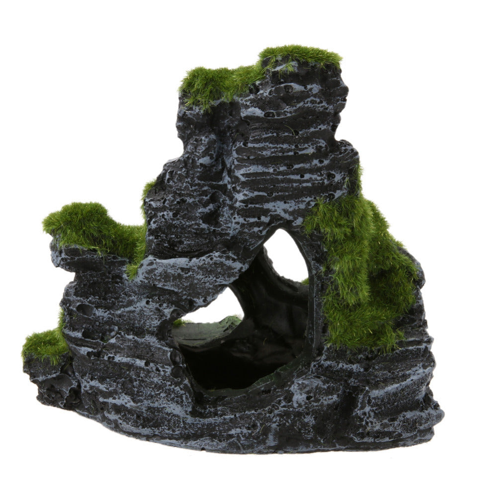 Ornement de grotte d'aquarium Mountain View