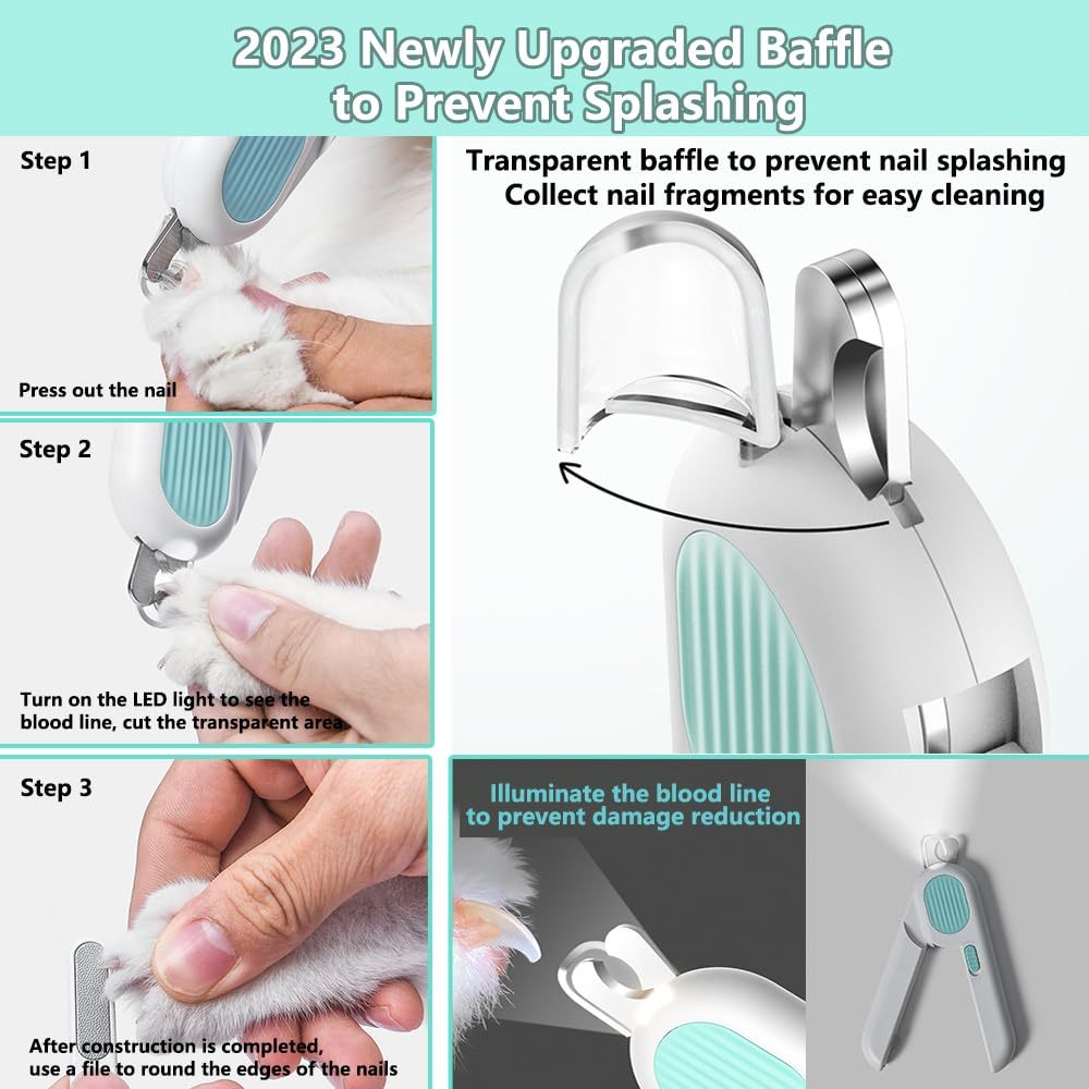 Long-Use LED Dog Clipper