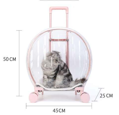 Sac de transport pour animaux de compagnie sur roues