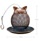 Vintage Cat-Shaped Bird Feeder