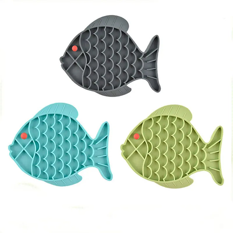 Fish-Shaped Slow Feeding Tray