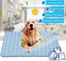 Coussin rafraîchissant en soie glacée pour chien et chat, idéal pour l'été