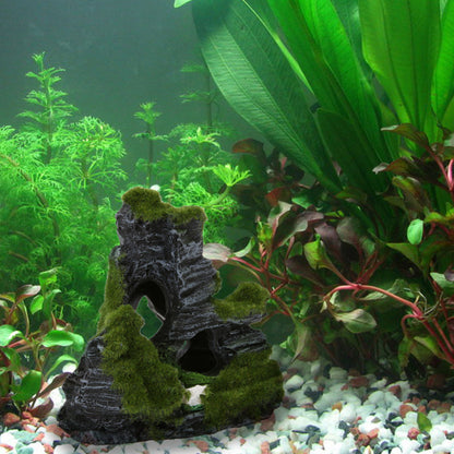 Ornement de grotte d'aquarium Mountain View