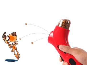 Catapulte pour nourriture pour animaux de compagnie, jouet amusant pour chien