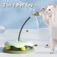 2-in-1 Cat Treat Dispenser Toy