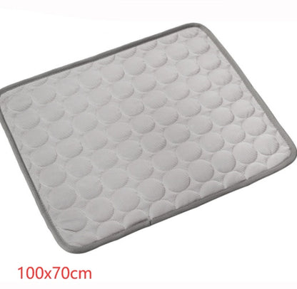 Coussin rafraîchissant en soie glacée pour chien et chat, idéal pour l'été