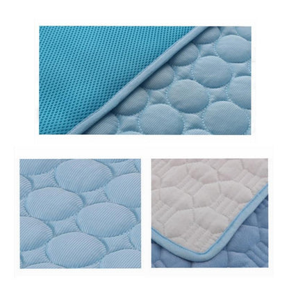 Coussin rafraîchissant en soie glacée pour chien et chat, idéal pour l'été