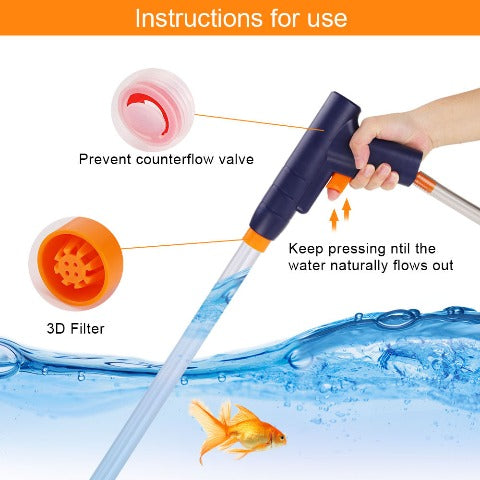 Easy Fish Tank Water Changer: How to use