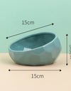 Elegant Ceramic Cat Bowl Set