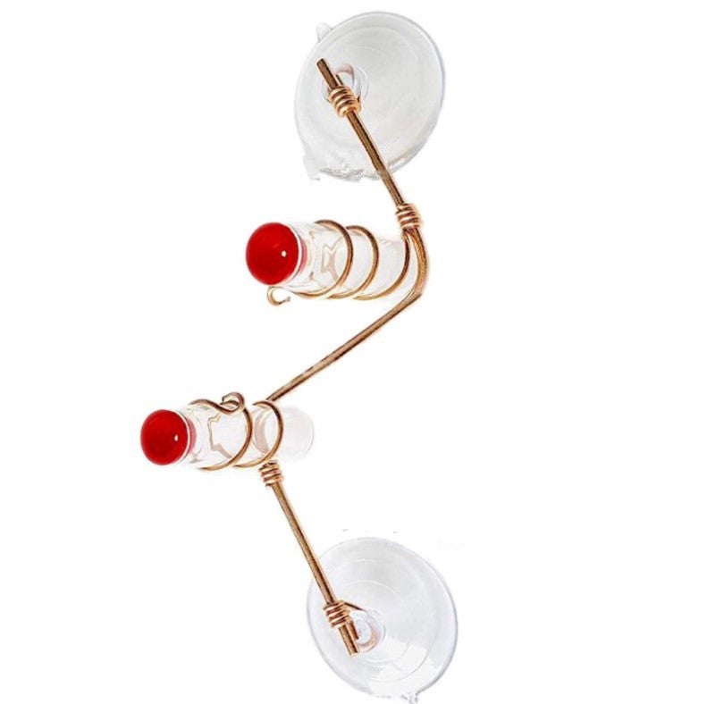 Elegant Hummingbird Feeder with Suction Cups