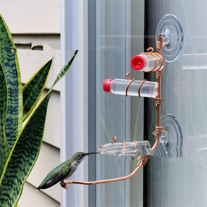 Elegant Hummingbird Feeder with Suction Cups