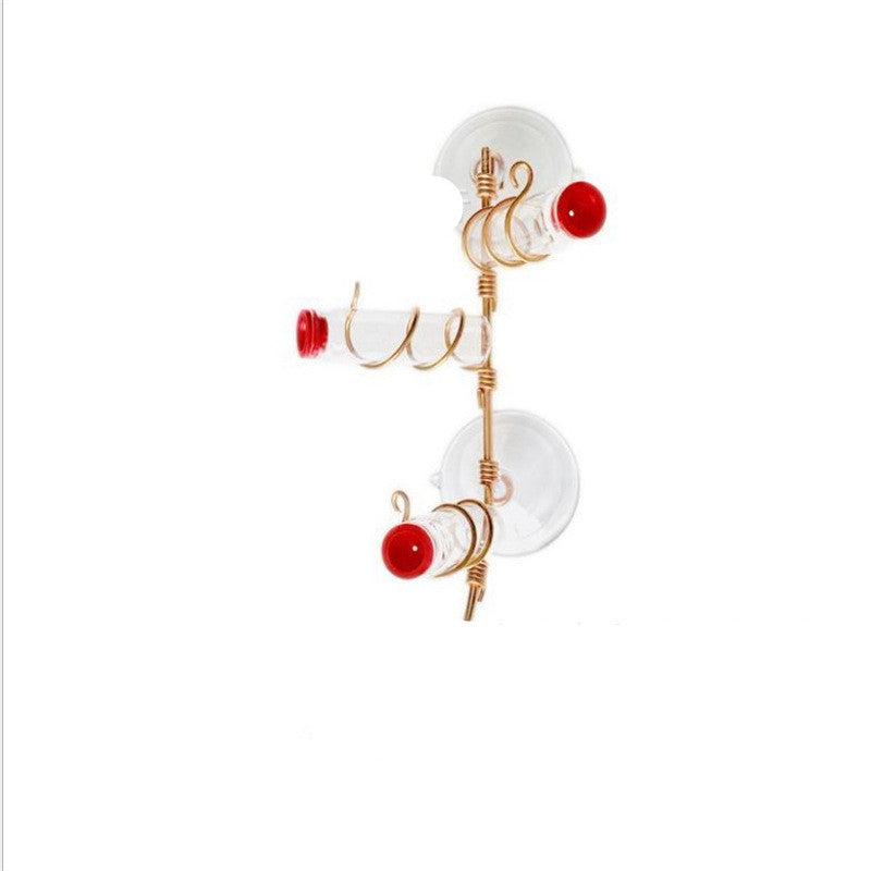 Elegant Hummingbird Feeder with Suction Cups