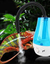 Must-Have Humidifier for Reptiles next to a chameleon 