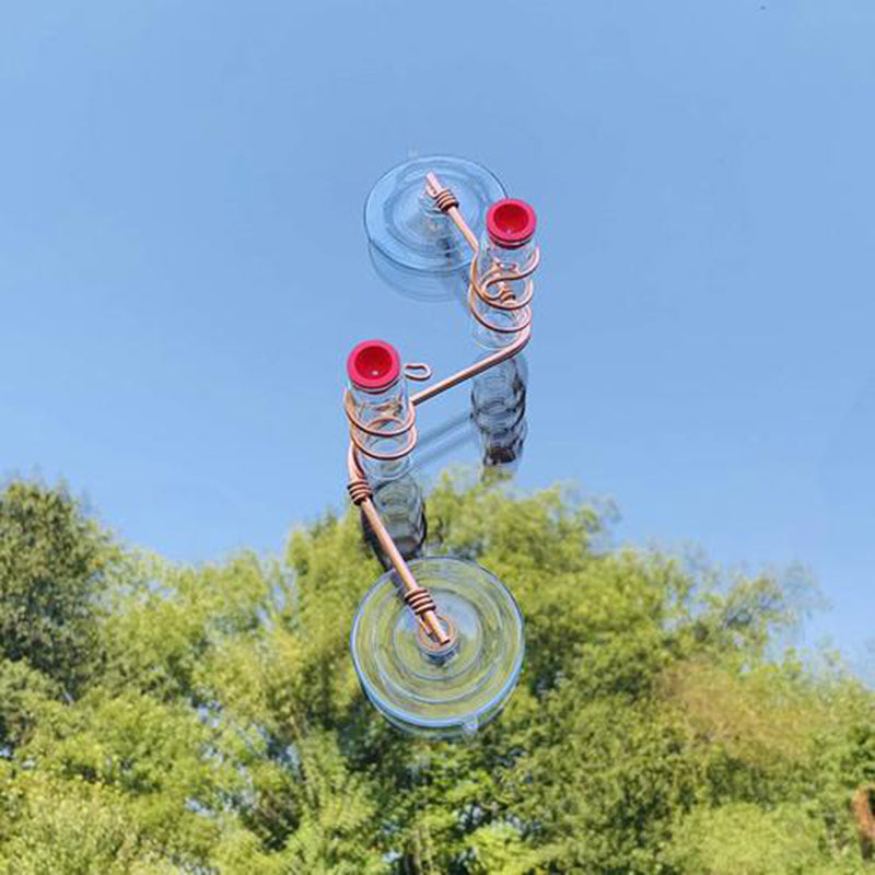 Elegant Hummingbird Feeder with Suction Cups