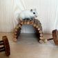 A hamster on an Escape Tunnel for Hamsters