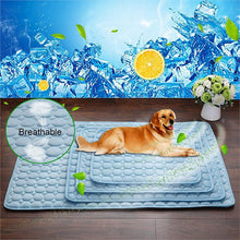 Coussin rafraîchissant en soie glacée pour chien et chat, idéal pour l'été