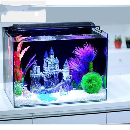 Décoration d'aquarium de château majestueux