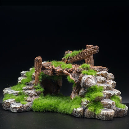 Décoration d'aquarium inspirée d'une grotte