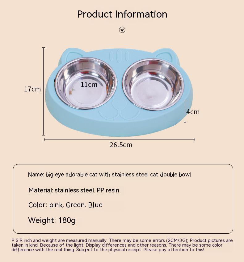 CatEase Double Bowl Feeding Station