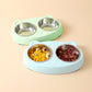 CatEase Double Bowl Feeding Station