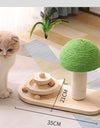 Wooden Cat Tower with Roller Toy and Ball