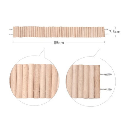 Swing Ladder for Hamsters: beech dimensions