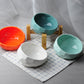 Elegant Ceramic Cat Bowl Set