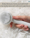 Pet Grooming Brush with Self-Cleaning Feature