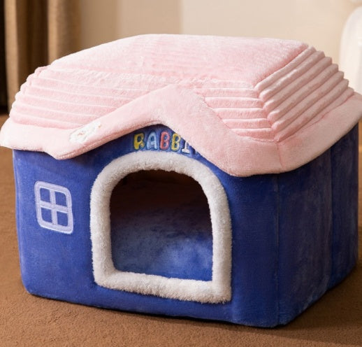 Warm and Durable Pet Shelter with Plush Interior