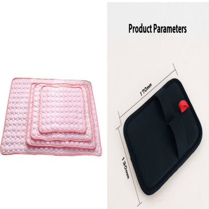 Coussin rafraîchissant en soie glacée pour chien et chat, idéal pour l'été