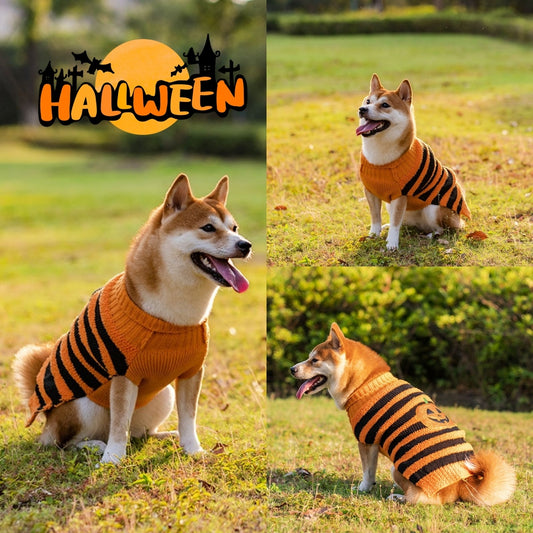 Halloween Cozy Dog Sweater Costume