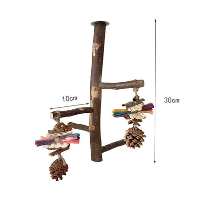 Jouet en bois pour perroquet et oiseau