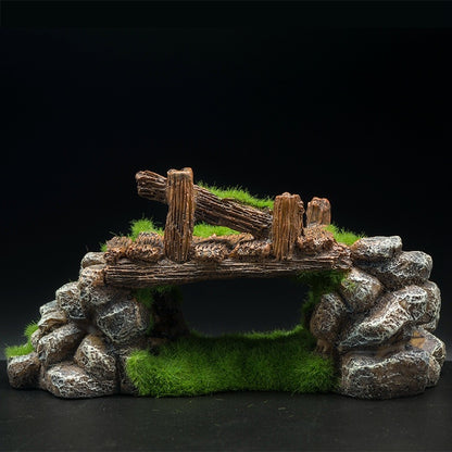 Décoration d'aquarium inspirée d'une grotte