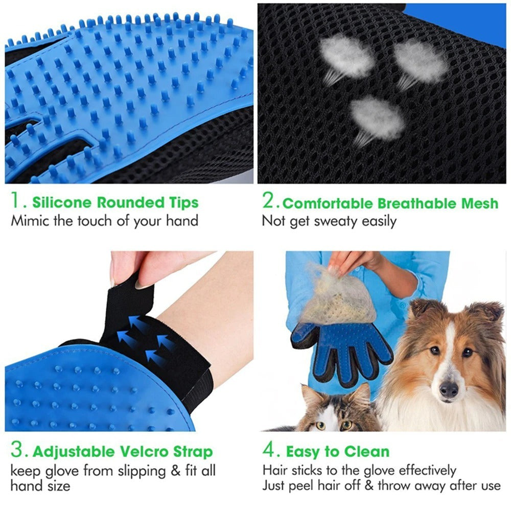 Pet Massage and Deshedding Glove