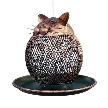 Vintage Cat-Shaped Bird Feeder