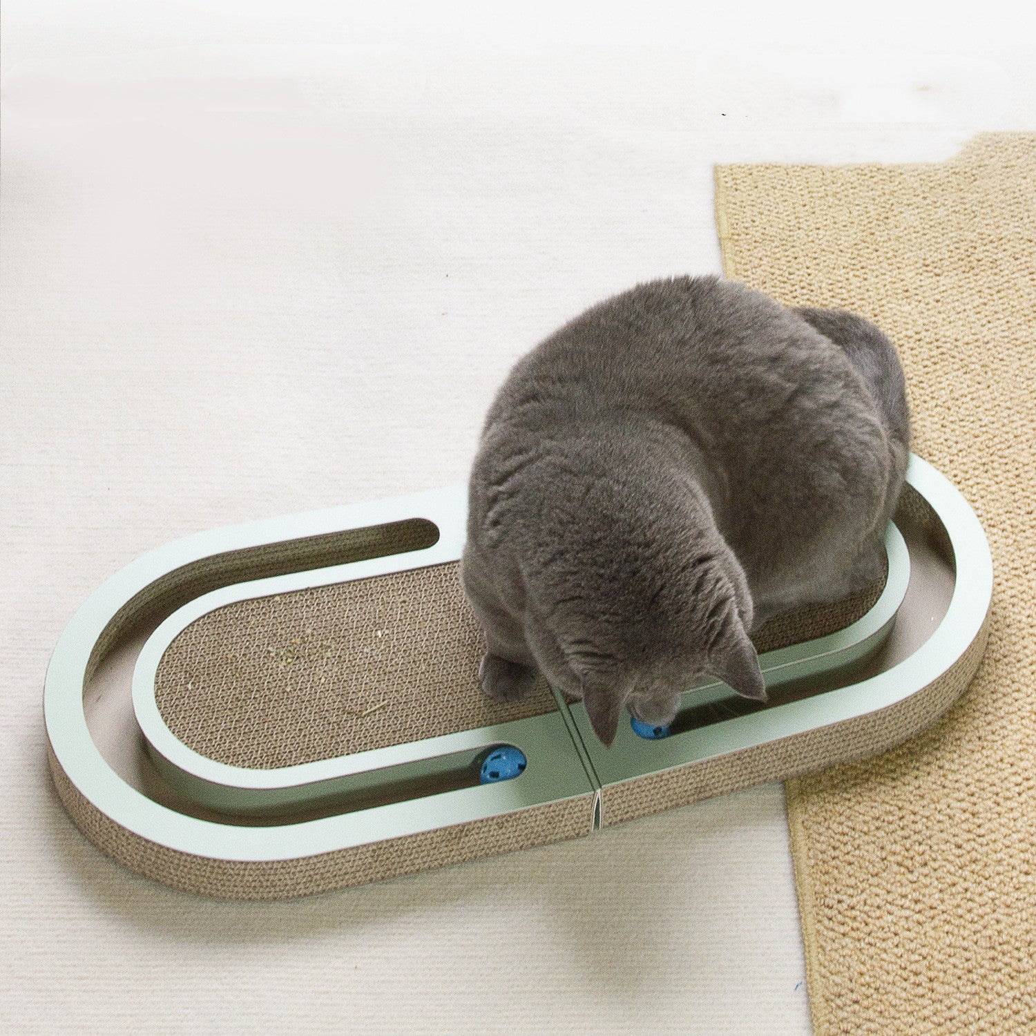 Folding Cat Grabbing Board with Ball