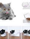 Cat Head Transparent Double Bowl