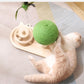 Wooden Cat Tower with Roller Toy and Ball