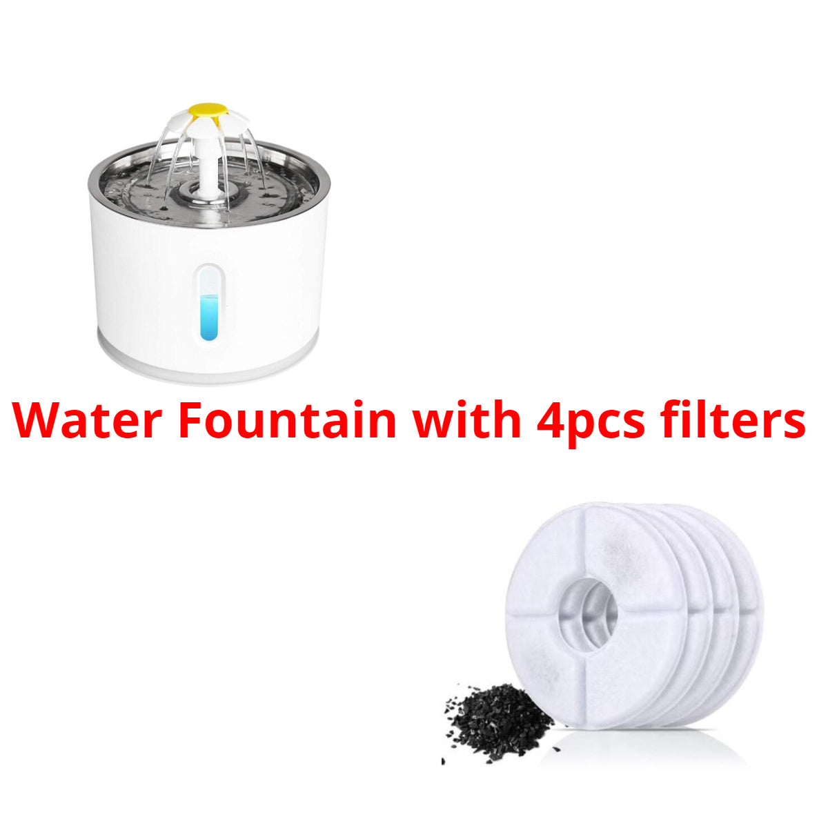 Automatic Cat Fountain with LED Lighting