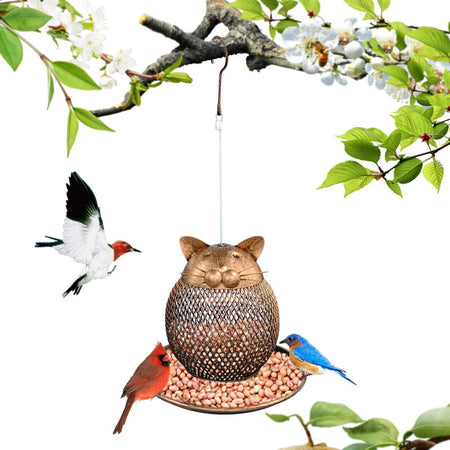 Vintage Cat-Shaped Bird Feeder