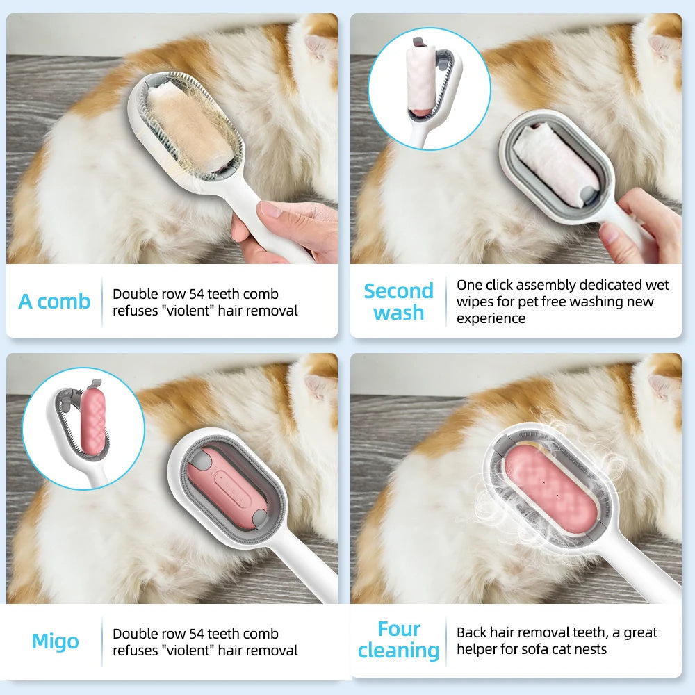 Water-Infused Cat Grooming Brush