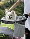 A dog inside a bag Carrier for Dogs