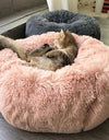 Calming Plush Cat Bed