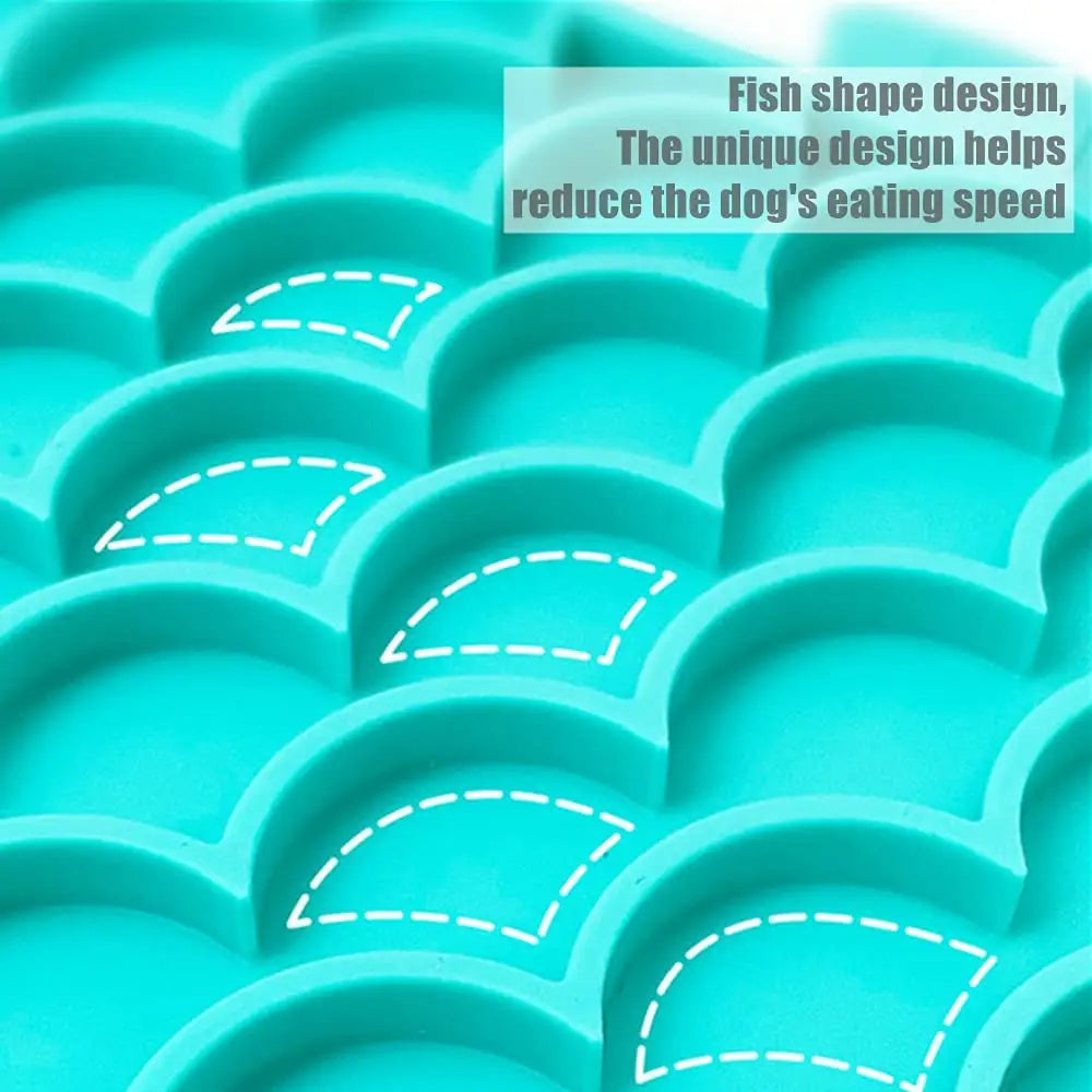 Fish-Shaped Slow Feeding Tray