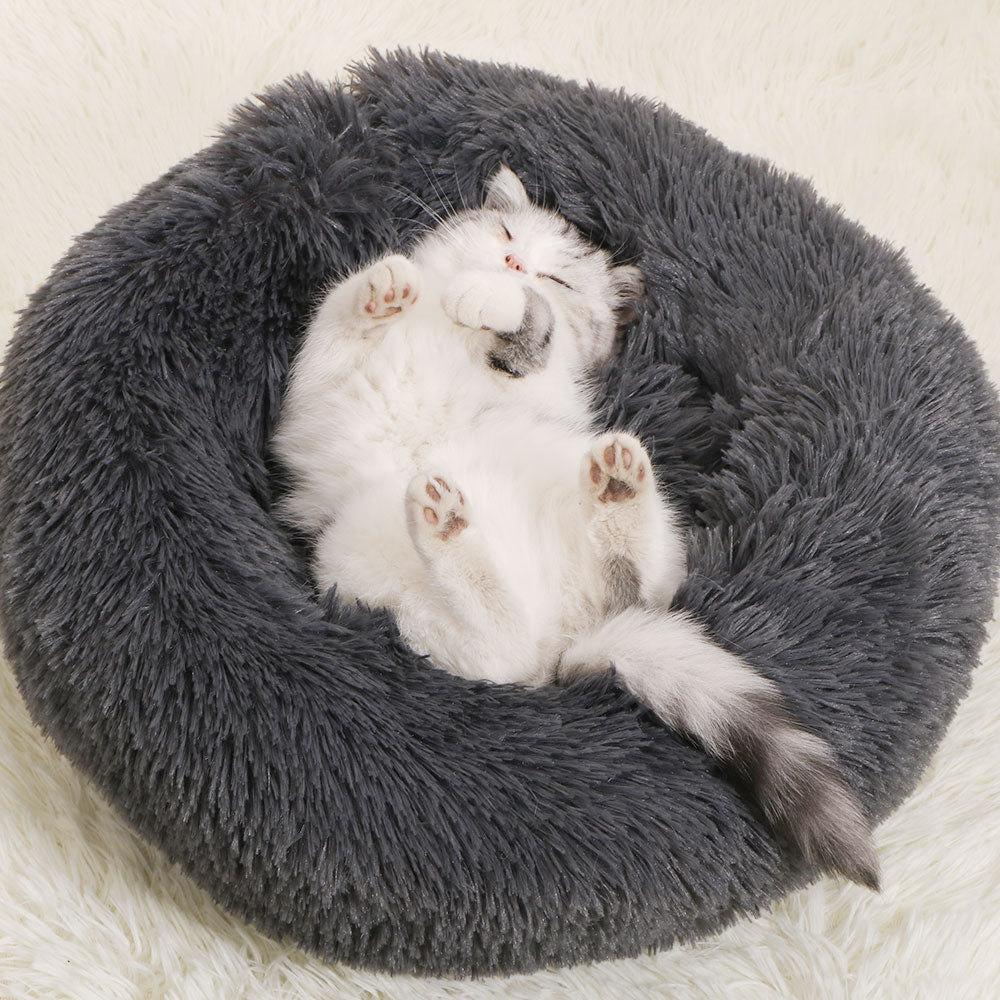 Calming Plush Cat Bed