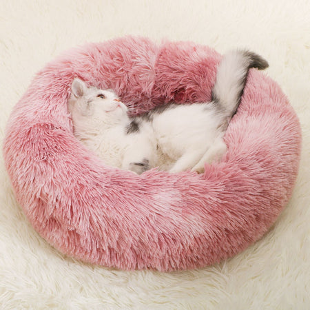 Calming Plush Cat Bed