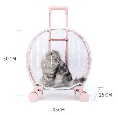 Sac de transport pour animaux de compagnie sur roues
