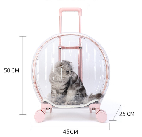 Rolling Pet Carrier on Wheels